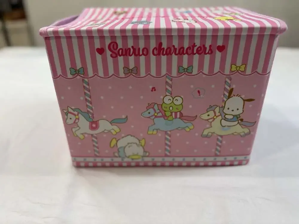 Sanrio Characters Foldable Fabric Storage Box w/ Lid 8.5”H x 11”W x 8”D